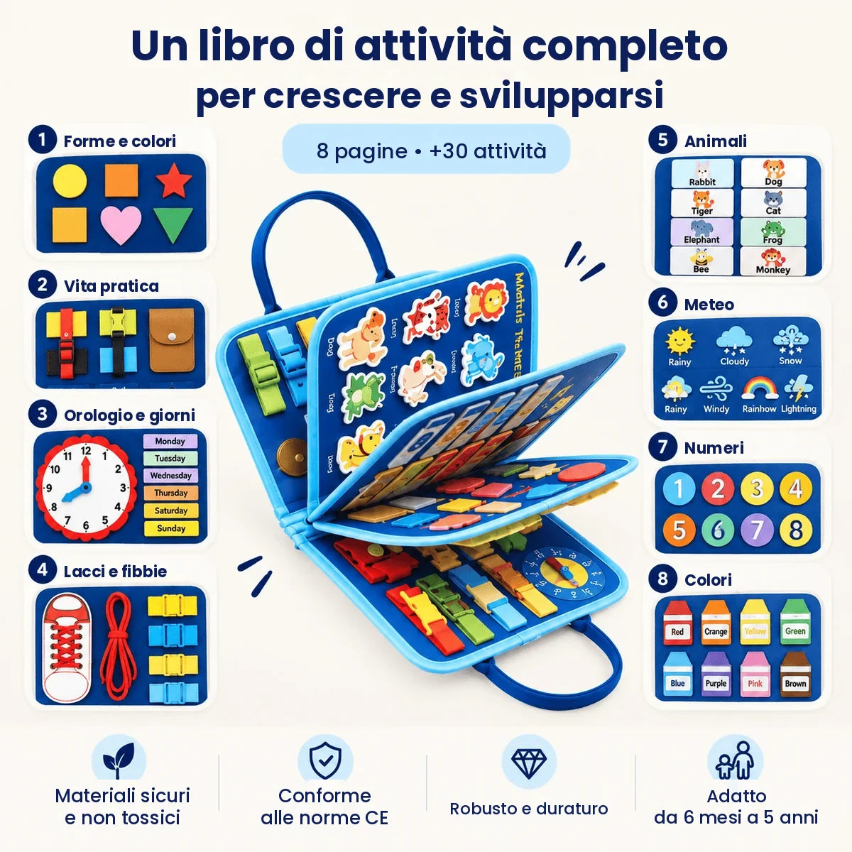 Il libro delle attività Montessori - Il Mio Cucciolo™