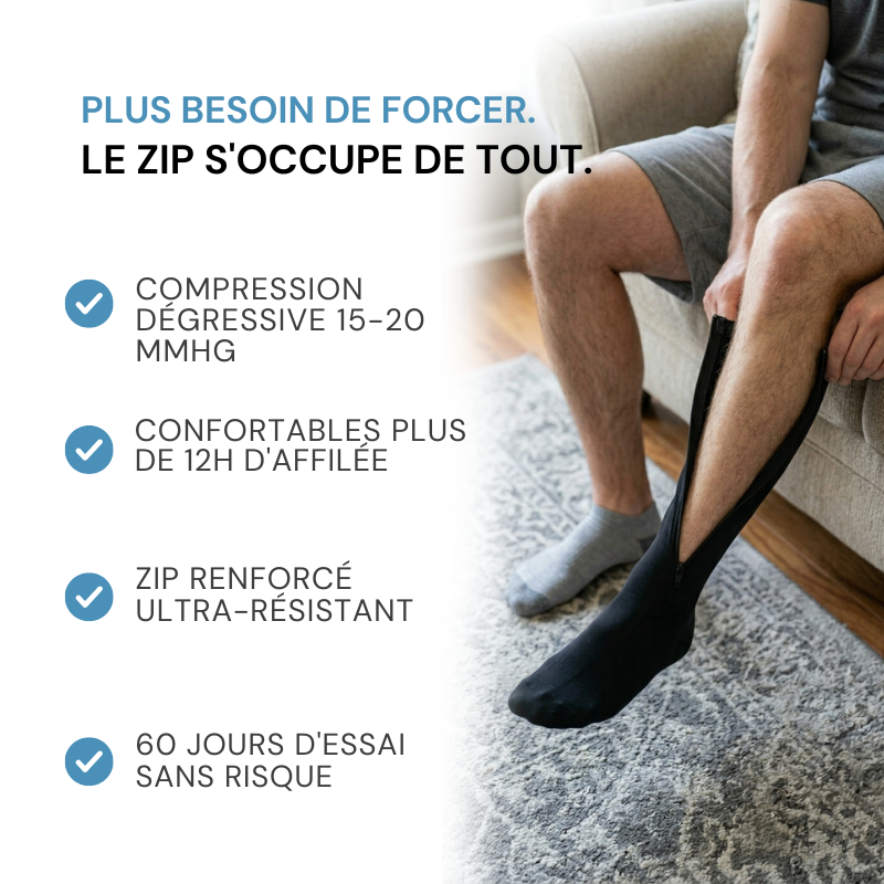 Bas de Contention Confort Zip