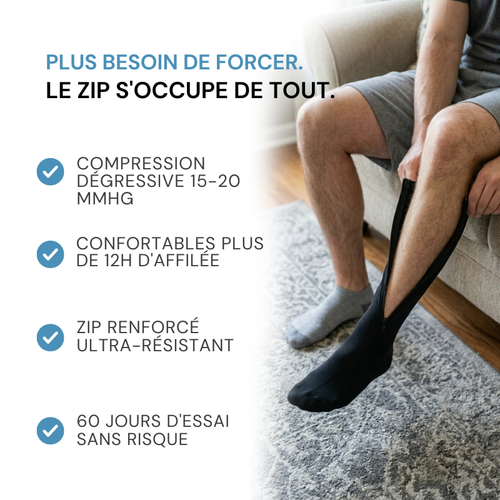Bas de Contention Confort Zip